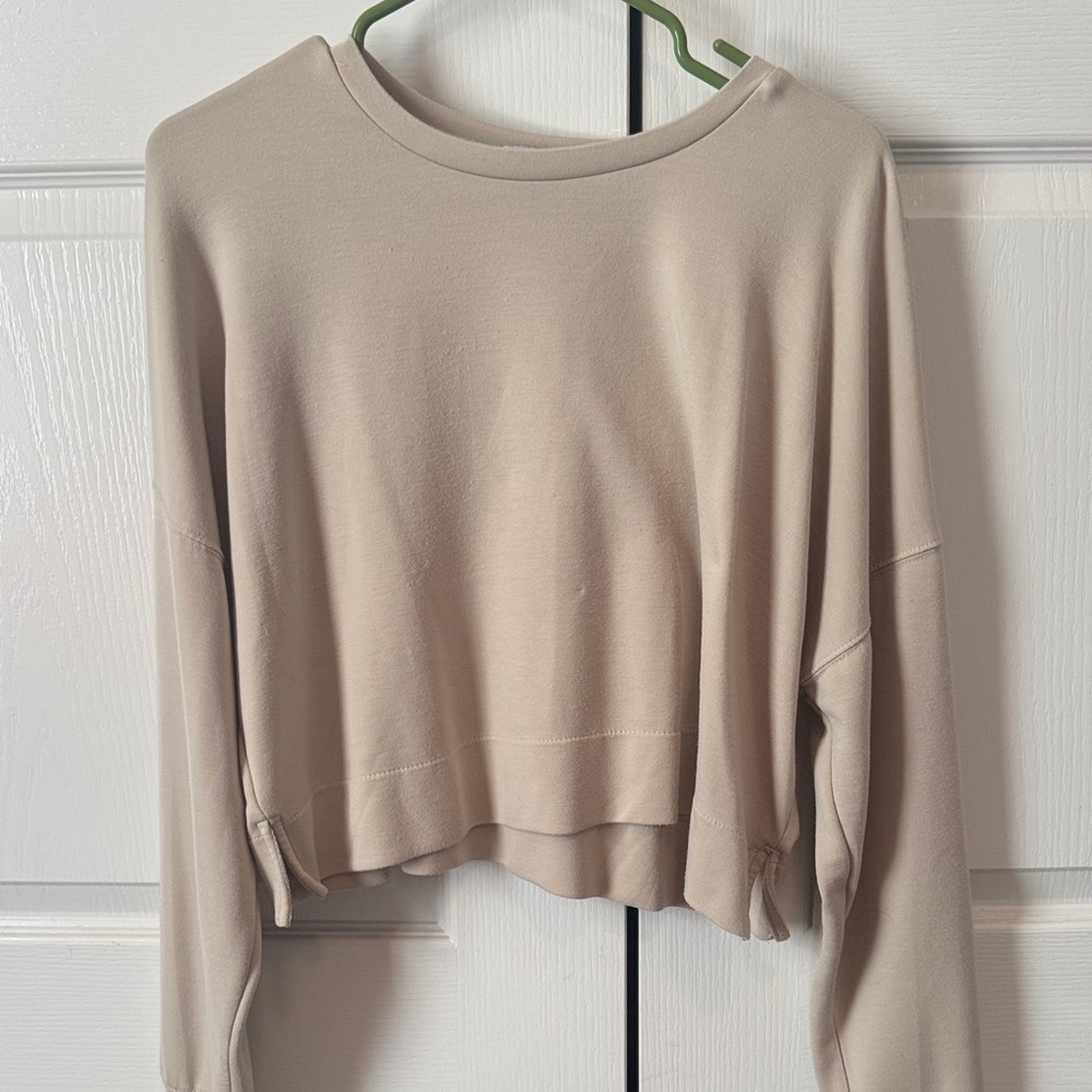 Women's Beige Long Sleeve Top